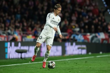 UEFA Şampiyonlar Ligi karşılaşmasında Real Madrid 'den Luka Modriç ve Real Madrid 12 Mart 2025' te Madrid 'de Metropolitano Stadyumu' nda oynadılar.