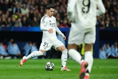 UEFA Şampiyonlar Ligi maçında Real Madrid 'den Brahim Diaz 12 Mart 2025' te Madrid 'de Metropolitano Stadyumu' nda oynadı.