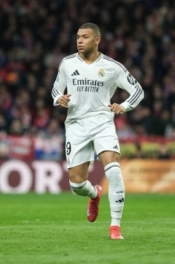 Real Madrid 'den Kylian Mbappe UEFA Şampiyonlar Ligi maçında Atletico de Madrid ve Real Madrid 12 Mart' ta Metropolitano Stadyumu 'nda oynadı.