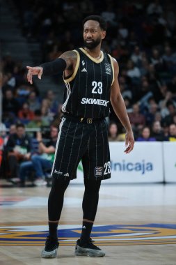 LDLC 'den David Lighty Asvel Villeurbanne, Real Madrid ile LDLC Asvel Villeurbanne arasındaki EuroLeague sırasında 20 Mart 2025 tarihinde İspanya Movistar Arena' da