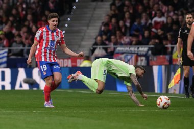 Copa del Rey maçında FC Barcelona 'dan Inigo Martinez, 2 Nisan 2025 tarihinde İspanya' nın başkenti Madrid 'de oynanan Riyad Air Metropolitano Stadyumu' nda Atletico de Madrid ve FC Barcelona maçlarında oynadı. 