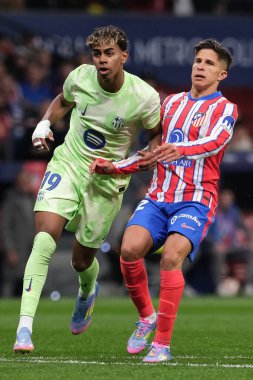 Copa del Rey maçında FC Barcelona takımından Lamine Yamal, 2 Nisan 2025 tarihinde İspanya 'nın başkenti Madrid' de oynanan Riyad Air Metropolitano Stadyumu 'nda Atletico de Madrid ve FC Barcelona maçlarında oynadı. 