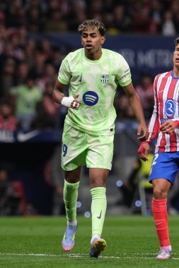 Copa del Rey maçında FC Barcelona takımından Lamine Yamal, 2 Nisan 2025 tarihinde İspanya 'nın başkenti Madrid' de oynanan Riyad Air Metropolitano Stadyumu 'nda Atletico de Madrid ve FC Barcelona maçlarında oynadı. 