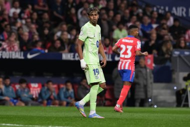 Copa del Rey maçında FC Barcelona takımından Lamine Yamal, 2 Nisan 2025 tarihinde İspanya 'nın başkenti Madrid' de oynanan Riyad Air Metropolitano Stadyumu 'nda Atletico de Madrid ve FC Barcelona maçlarında oynadı. 