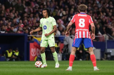 FC Barcelona 'dan Jules Kounde Copa del Rey maçında Atletico de Madrid ve FC Barcelona 2 Nisan 2025 tarihinde Riyad Air Metropolitano Stadyumu Madrid' de oynadılar. 