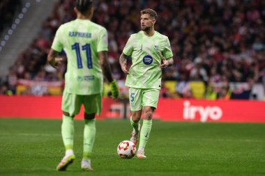 Copa del Rey maçında FC Barcelona 'dan Inigo Martinez, 2 Nisan 2025 tarihinde İspanya' nın başkenti Madrid 'de oynanan Riyad Air Metropolitano Stadyumu' nda Atletico de Madrid ve FC Barcelona maçlarında oynadı. 