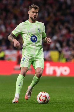 Copa del Rey maçında FC Barcelona 'dan Inigo Martinez, 2 Nisan 2025 tarihinde İspanya' nın başkenti Madrid 'de oynanan Riyad Air Metropolitano Stadyumu' nda Atletico de Madrid ve FC Barcelona maçlarında oynadı. 
