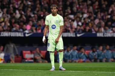 Copa del Rey maçında FC Barcelona takımından Lamine Yamal, 2 Nisan 2025 tarihinde İspanya 'nın başkenti Madrid' de oynanan Riyad Air Metropolitano Stadyumu 'nda Atletico de Madrid ve FC Barcelona maçlarında oynadı. 