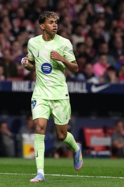 Copa del Rey maçında FC Barcelona takımından Lamine Yamal, 2 Nisan 2025 tarihinde İspanya 'nın başkenti Madrid' de oynanan Riyad Air Metropolitano Stadyumu 'nda Atletico de Madrid ve FC Barcelona maçlarında oynadı. 