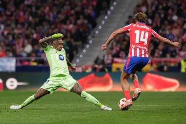Copa del Rey maçında FC Barcelona 'dan Raphinha, Atletico de Madrid ve FC Barcelona, 2 Nisan 2025 tarihinde Riyad Air Metropolitano Stadyumu Madrid' de oynadılar. 