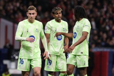 Copa del Rey maçında FC Barcelona takımından Lamine Yamal, 2 Nisan 2025 tarihinde İspanya 'nın başkenti Madrid' de oynanan Riyad Air Metropolitano Stadyumu 'nda Atletico de Madrid ve FC Barcelona maçlarında oynadı. 