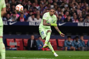 Copa del Rey maçında FC Barcelona 'dan Raphinha, Atletico de Madrid ve FC Barcelona, 2 Nisan 2025 tarihinde Riyad Air Metropolitano Stadyumu Madrid' de oynadılar. 