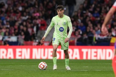 Copa del Rey maçında FC Barcelona takımından Pedri, Atletico de Madrid ve FC Barcelona 'nın 2 Nisan 2025 tarihinde Riyad Air Metropolitano Stadyumu Madrid' de oynadılar. 