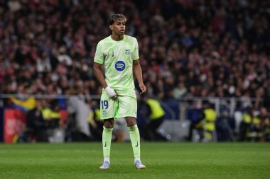 Copa del Rey maçında FC Barcelona takımından Lamine Yamal, 2 Nisan 2025 tarihinde İspanya 'nın başkenti Madrid' de oynanan Riyad Air Metropolitano Stadyumu 'nda Atletico de Madrid ve FC Barcelona maçlarında oynadı. 