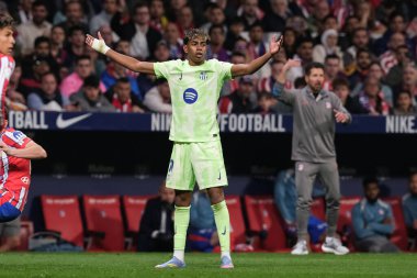 Copa del Rey maçında FC Barcelona takımından Lamine Yamal, 2 Nisan 2025 tarihinde İspanya 'nın başkenti Madrid' de oynanan Riyad Air Metropolitano Stadyumu 'nda Atletico de Madrid ve FC Barcelona maçlarında oynadı. 