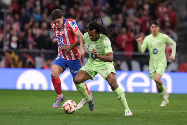FC Barcelona 'dan Jules Kounde Copa del Rey maçında Atletico de Madrid ve FC Barcelona 2 Nisan 2025 tarihinde Riyad Air Metropolitano Stadyumu Madrid' de oynadılar. 
