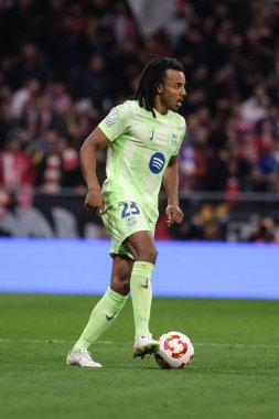 FC Barcelona 'dan Jules Kounde Copa del Rey maçında Atletico de Madrid ve FC Barcelona 2 Nisan 2025 tarihinde Riyad Air Metropolitano Stadyumu Madrid' de oynadılar. 