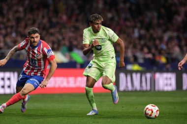 Copa del Rey maçında FC Barcelona takımından Lamine Yamal, 2 Nisan 2025 tarihinde İspanya 'nın başkenti Madrid' de oynanan Riyad Air Metropolitano Stadyumu 'nda Atletico de Madrid ve FC Barcelona maçlarında oynadı. 