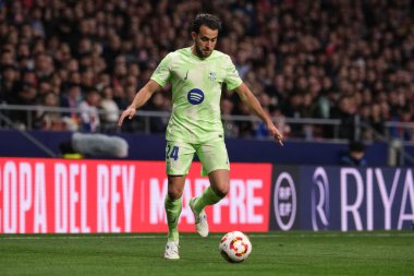 Copa del Rey maçında FC Barcelona 'dan Eric Garcia ve Atletico de Madrid ve FC Barcelona 2 Nisan 2025 tarihinde Riyad Air Metropolitano Madrid' de oynadılar. 