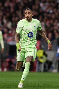 Copa del Rey maçında FC Barcelona 'dan Raphinha, Atletico de Madrid ve FC Barcelona, 2 Nisan 2025 tarihinde Riyad Air Metropolitano Stadyumu Madrid' de oynadılar. 