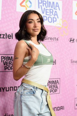 Maria Becerra, Los Angeles Primavera Pop 2025 'te 11 Nisan 2025' te İspanya 'nın Madrid şehrinde Movistar Arena' da..