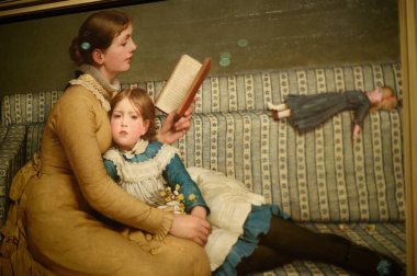 Alice 'in Dünyaları sergisinin ön gösterimi. Madrid 'deki Caixa Forum' da 16 Nisan 2025, İspanya