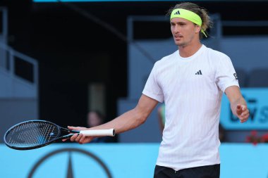 Alman Alexander Zverev, Mutua Madrid Açık 'ı 29 Nisan 2025 tarihinde İspanya' nın Madrid kentinde La Caja Magica 'da gerçekleştirdi.