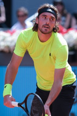 Yunan Stefanos Tsitsipas, Mutua Madrid Açık 'ı 29 Nisan 2025 tarihinde İspanya' nın Madrid kentinde La Caja Magica 'da gerçekleştirdi.