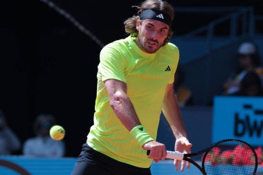 Yunan Stefanos Tsitsipas, Mutua Madrid Açık 'ı 29 Nisan 2025 tarihinde İspanya' nın Madrid kentinde La Caja Magica 'da gerçekleştirdi.