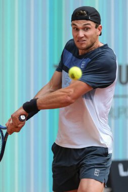 Büyük Britanya 'dan Jack Draper 30 Nisan 2025' te İspanya 'nın Madrid kentinde La Caja Magica' da Mutua Madrid Açık 'ta