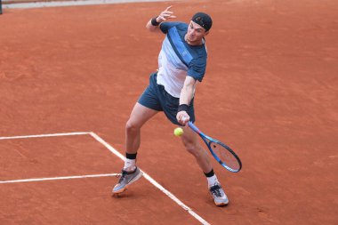 Büyük Britanya 'dan Jack Draper 30 Nisan 2025' te İspanya 'nın Madrid kentinde La Caja Magica' da Mutua Madrid Açık 'ta