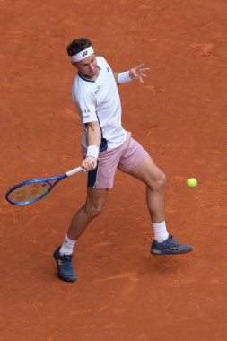 Norveç 'ten Casper Ruud 1 Mayıs 2025' te İspanya 'nın Madrid şehrinde La Caja Magica' da Mutua Madrid Açık 'a katıldı.