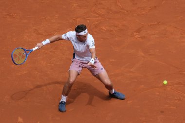 Norveç 'ten Casper Ruud 1 Mayıs 2025' te İspanya 'nın Madrid şehrinde La Caja Magica' da Mutua Madrid Açık 'a katıldı.