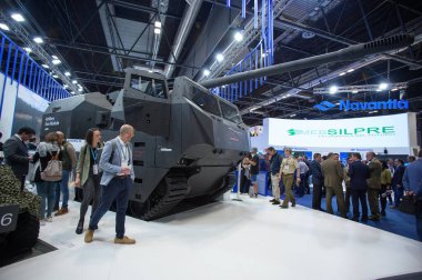 IFEMA 'daki Uluslararası Savunma ve Güvenlik Fuarı (FEINDEF) görüntüsü, 13 Mayıs 2025. İspanya