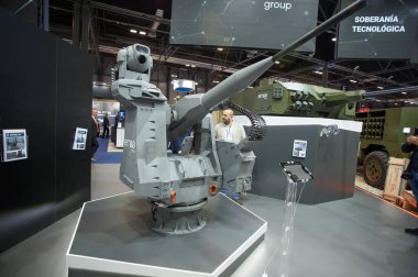 IFEMA 'daki Uluslararası Savunma ve Güvenlik Fuarı (FEINDEF) görüntüsü, 13 Mayıs 2025. İspanya