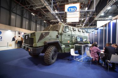 IFEMA 'daki Uluslararası Savunma ve Güvenlik Fuarı (FEINDEF) görüntüsü, 13 Mayıs 2025. İspanya