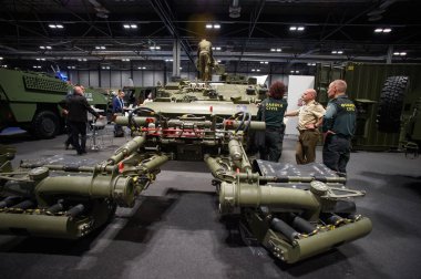 IFEMA 'daki Uluslararası Savunma ve Güvenlik Fuarı (FEINDEF) görüntüsü, 13 Mayıs 2025. İspanya