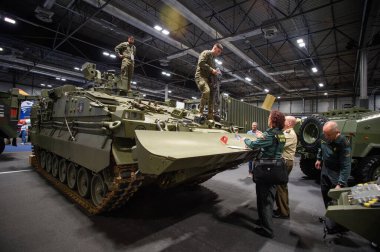 IFEMA 'daki Uluslararası Savunma ve Güvenlik Fuarı (FEINDEF) görüntüsü, 13 Mayıs 2025. İspanya