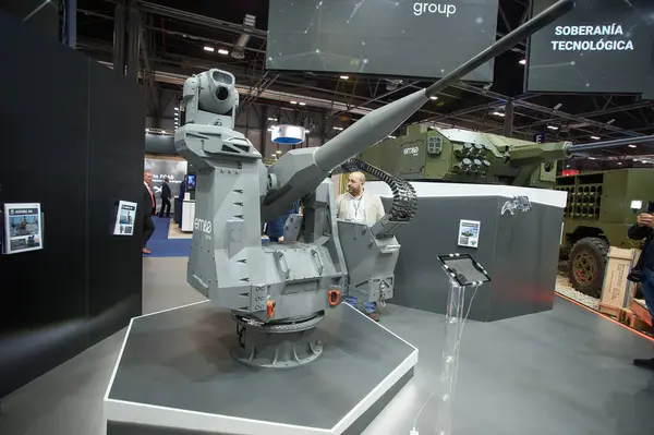 IFEMA 'daki Uluslararası Savunma ve Güvenlik Fuarı (FEINDEF) görüntüsü, 13 Mayıs 2025. İspanya