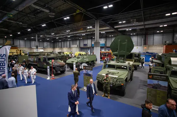 IFEMA 'daki Uluslararası Savunma ve Güvenlik Fuarı (FEINDEF) görüntüsü, 13 Mayıs 2025. İspanya