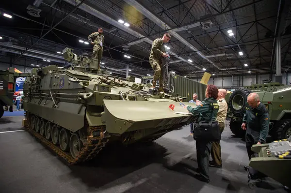 IFEMA 'daki Uluslararası Savunma ve Güvenlik Fuarı (FEINDEF) görüntüsü, 13 Mayıs 2025. İspanya