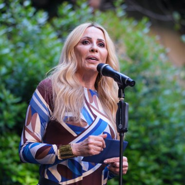 Şarkıcı Marta Sanchez, 13 Mayıs 2025 'te İspanya' nın Madrid kentinde bulunan SGAE genel merkezinde 