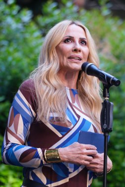 Şarkıcı Marta Sanchez, 13 Mayıs 2025 'te İspanya' nın Madrid kentinde bulunan SGAE genel merkezinde 