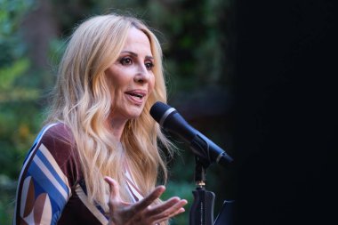 Şarkıcı Marta Sanchez, 13 Mayıs 2025 'te İspanya' nın Madrid kentinde bulunan SGAE genel merkezinde 