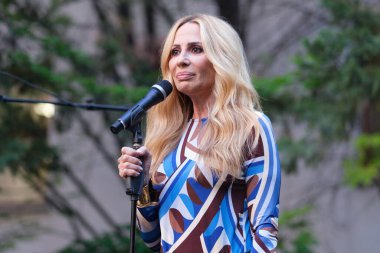 Şarkıcı Marta Sanchez, 13 Mayıs 2025 'te İspanya' nın Madrid kentinde bulunan SGAE genel merkezinde 