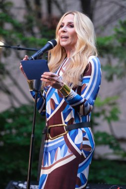 Şarkıcı Marta Sanchez, 13 Mayıs 2025 'te İspanya' nın Madrid kentinde bulunan SGAE genel merkezinde 