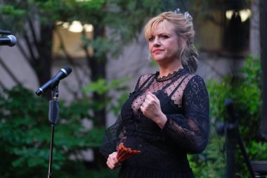 Şarkıcı Naike Ponce, 13 Mayıs 2025 'te İspanya' nın Madrid kentinde bulunan SGAE genel merkezinde 