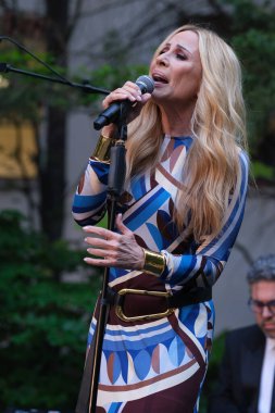 Şarkıcı Marta Sanchez, 13 Mayıs 2025 'te İspanya' nın Madrid kentinde bulunan SGAE genel merkezinde 