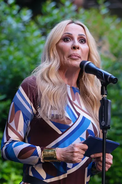 Şarkıcı Marta Sanchez, 13 Mayıs 2025 'te İspanya' nın Madrid kentinde bulunan SGAE genel merkezinde 