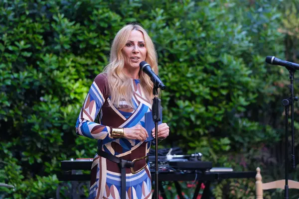 Şarkıcı Marta Sanchez, 13 Mayıs 2025 'te İspanya' nın Madrid kentinde bulunan SGAE genel merkezinde 